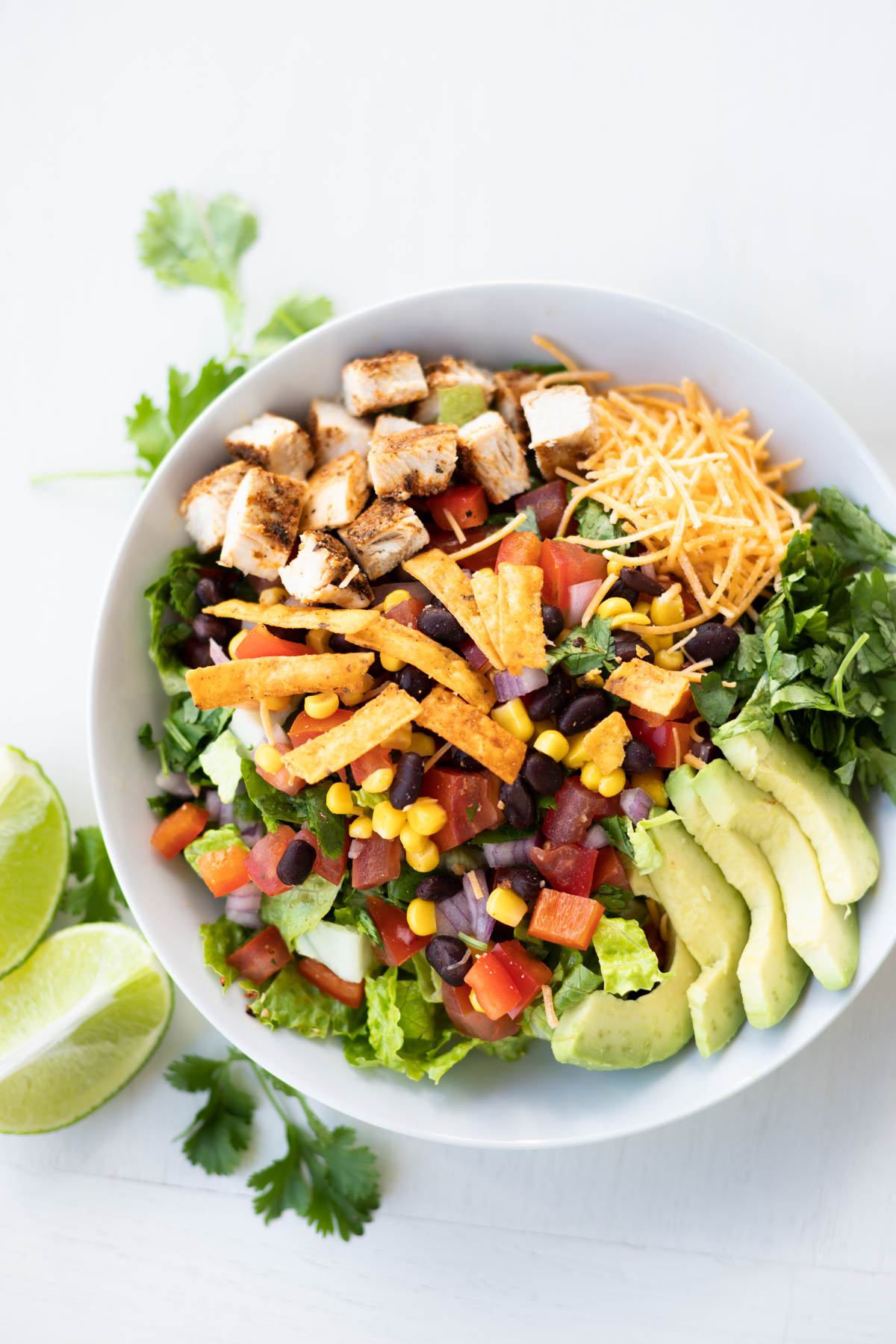Southwestern Salad with Spicy Chipotle Crema - Anya's Cookbook